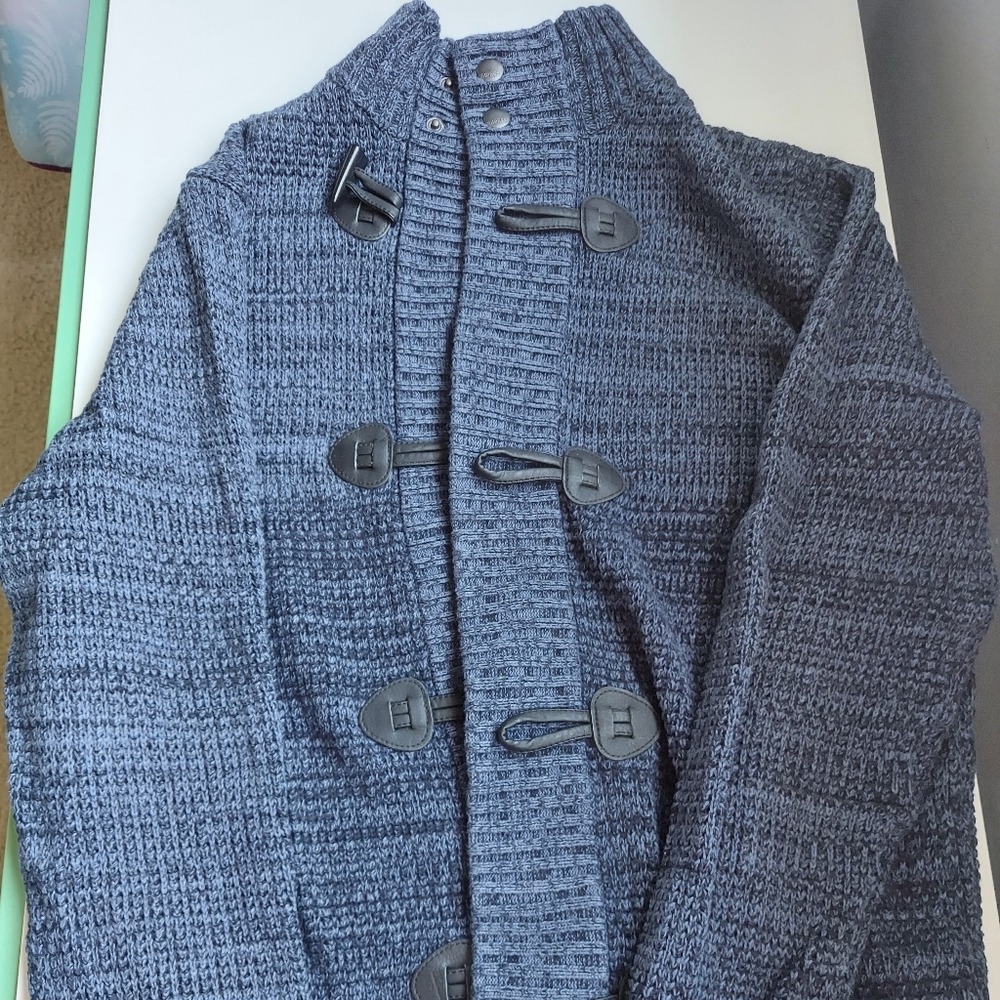 Express Men's Toggle Knit Cardigan Medium